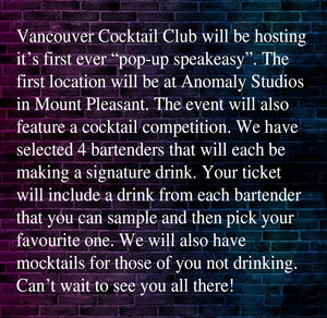 Vancouver Cocktail Club: Speakeasy